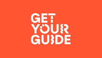 GetYourGuide logo: the brand name in white on its orange background